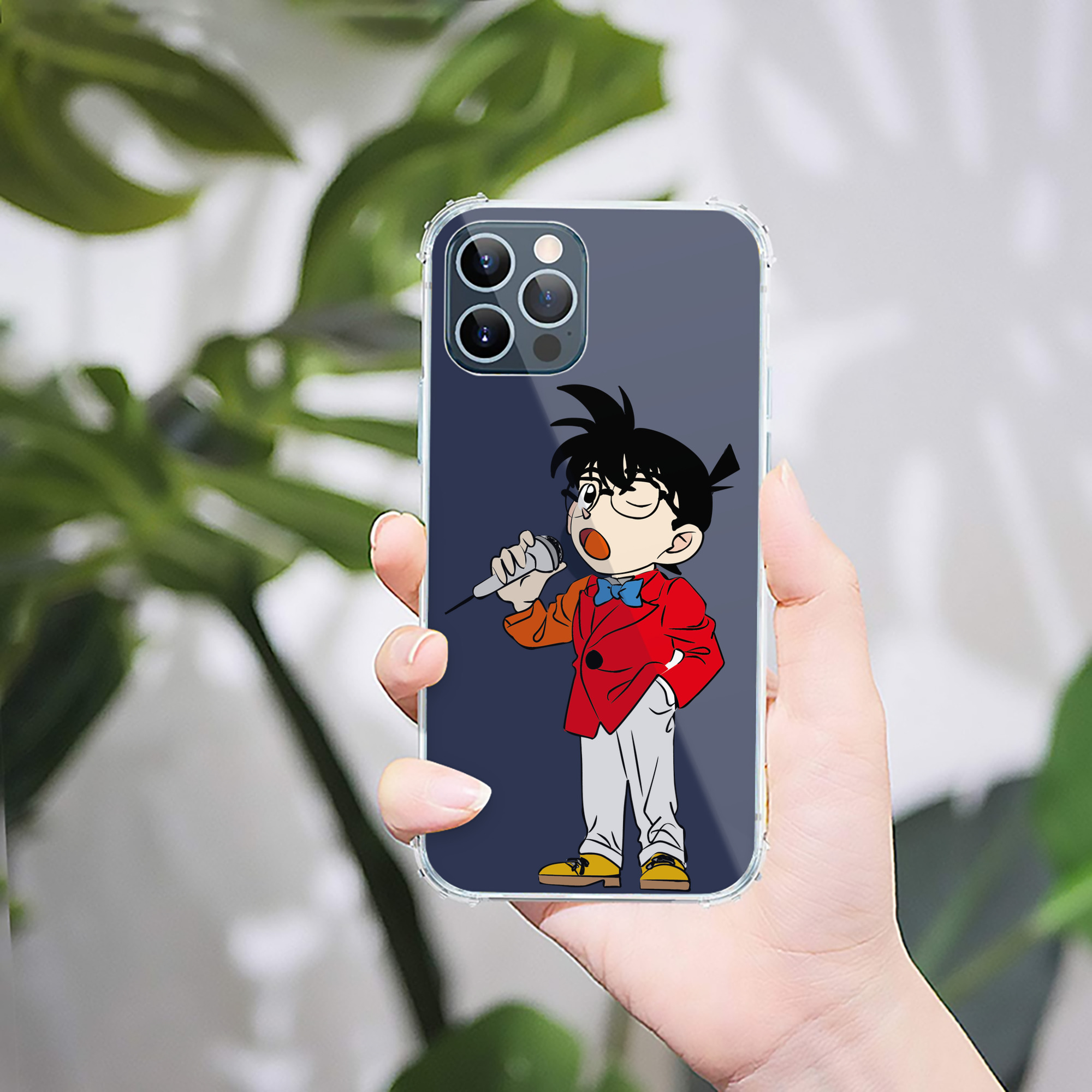 （画像用） 名探偵コナン 江戸川 コナン Detective Conan Conan Edogawa 【iPhone 12シリーズ対応】透明スマホケース（クリアソフトケース）